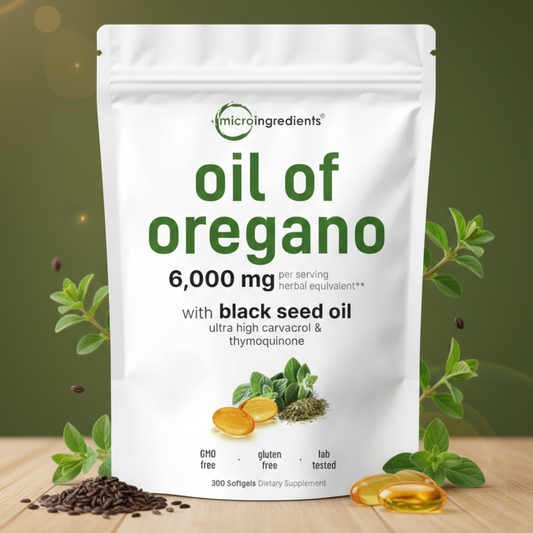Aceite de Orégano 6.000mg + Semilla Negra: Máxima Pureza y Potencia Inmune